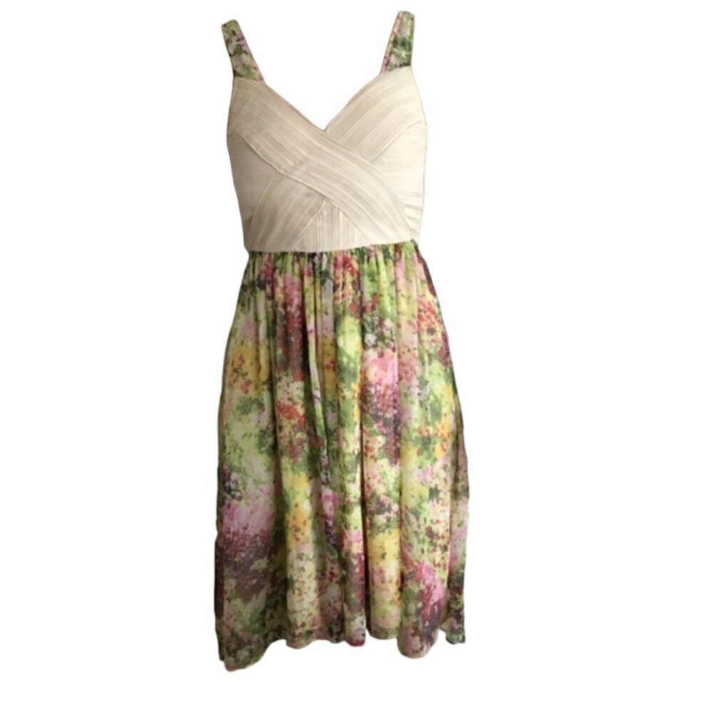 Mcginn Collection Yellow Floral Dress I Size: 4